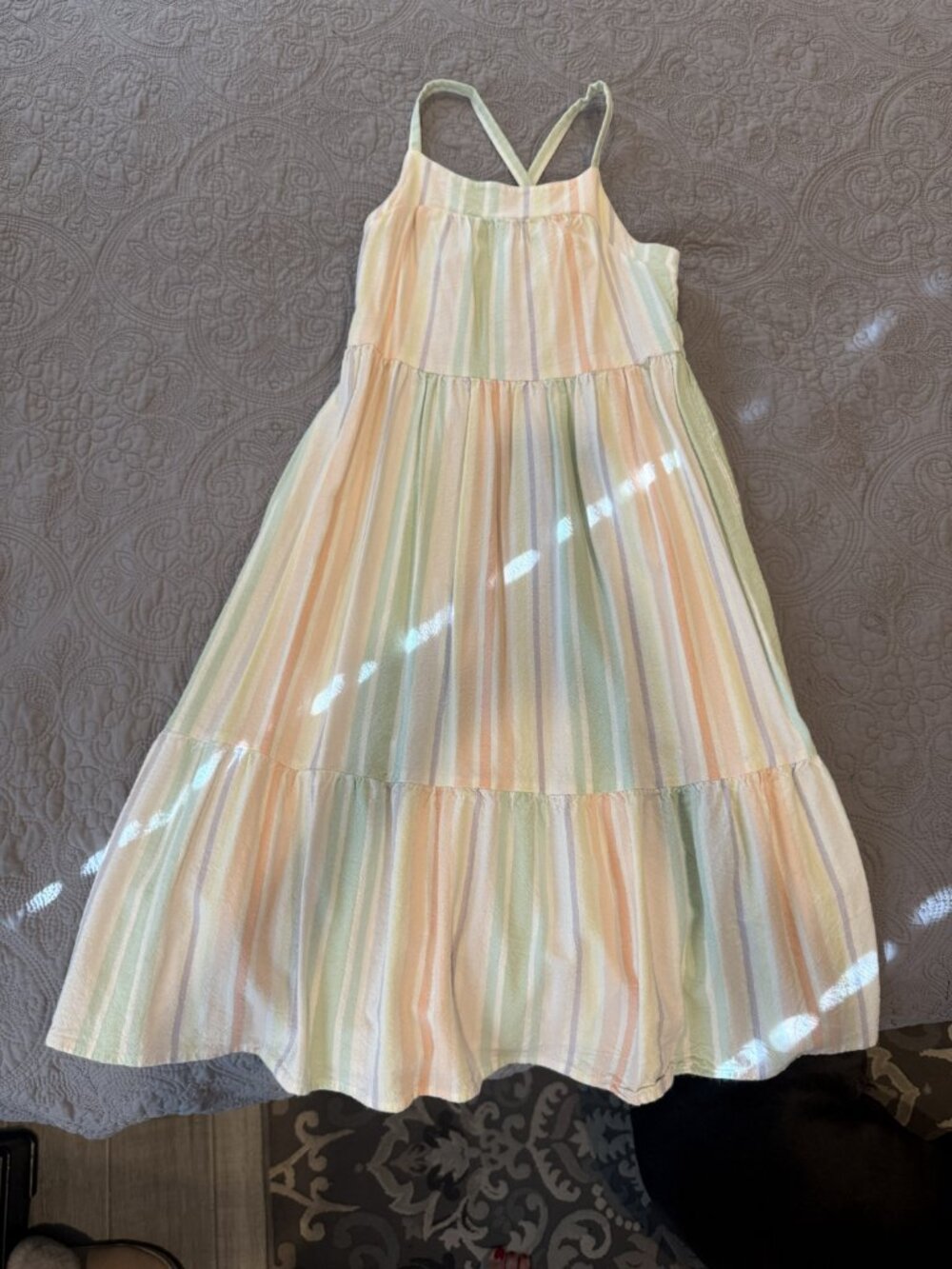 Girl's striped dress